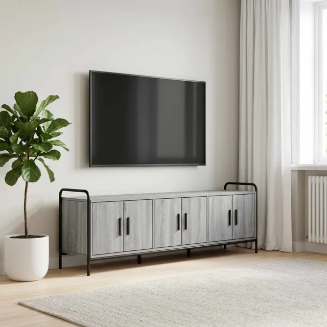 vidaXL Tv-meubel 146 x 33 x 50 cm Grijs Sonoma Bewerkt hout