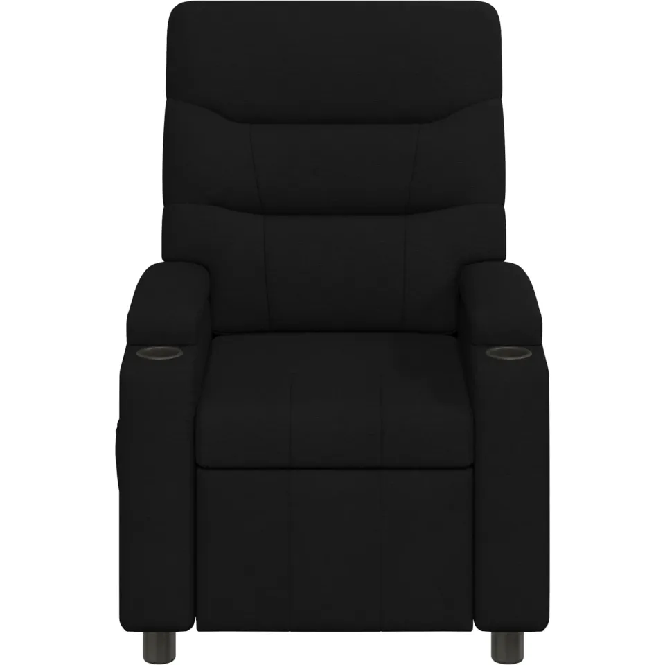vidaXL Ligstoel Zwart 75 x 95 x 103 cm Stof, foto 4