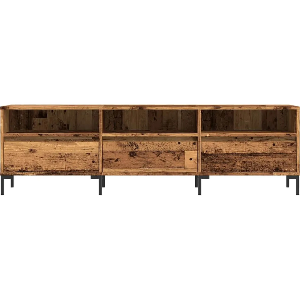 vidaXL Tv-meubel 150x30x44,5 cm bewerkt hout oud houtkleurig bruin, foto 4