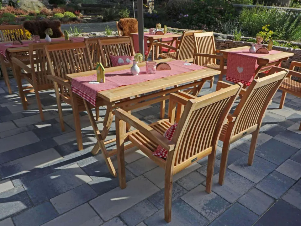 Sunyard Furniture Sunyard Jakarta dining tuinstoel stapelbaar bruin, foto 3