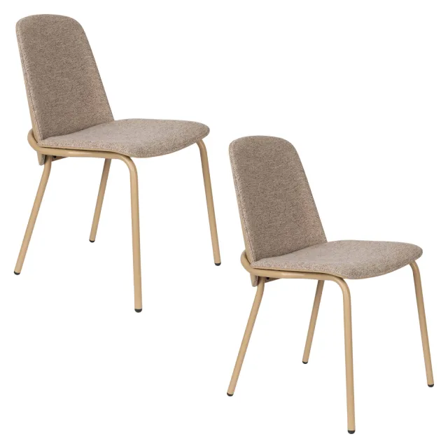 Zuiver Clip eetkamerstoel beige