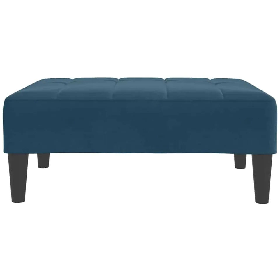 vidaXL Voetenbank 77x55x31 cm fluweel blauw, foto 4