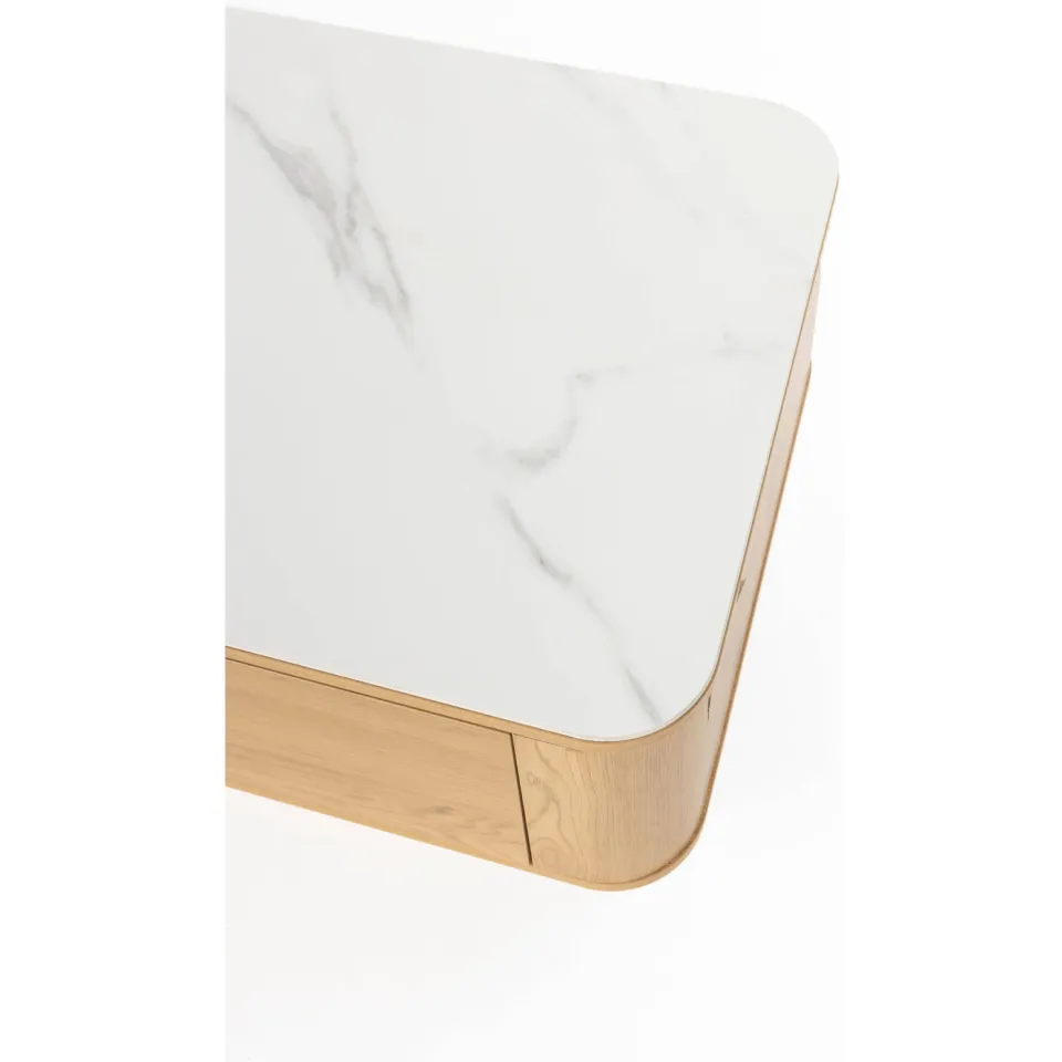 Housecraft Living salontafel Almira Salontafel 120x60 cm Hout/ Marmerlook Naturel (60x120 cm) Naturel, foto 6