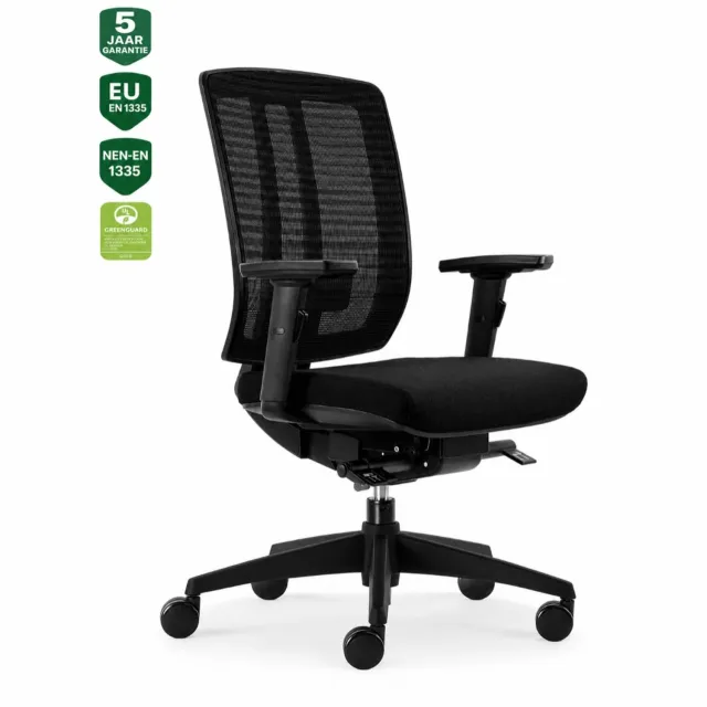 Bens 816-Ergo-3 - Ergonomische Bureaustoel - Bureaustoel voor volwassenen - Ergo Mechaniek - Kantoorstoel - GREENGUARD GOLD - NEN-EN1335 & ARBO normen