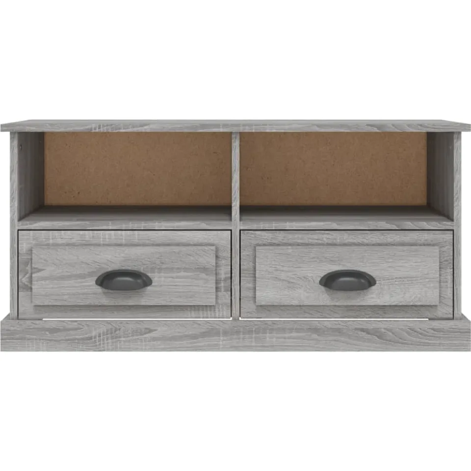 vidaXL Tv-meubel 93x35,5x45 cm bewerkt hout grijs sonoma eikenkleurig, foto 3