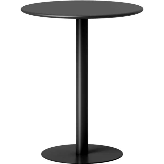 ZYLARO Eettafel - Ronde Tafel Voor 2 Personen - Staal - Voor Binnen En Buiten - Zwart