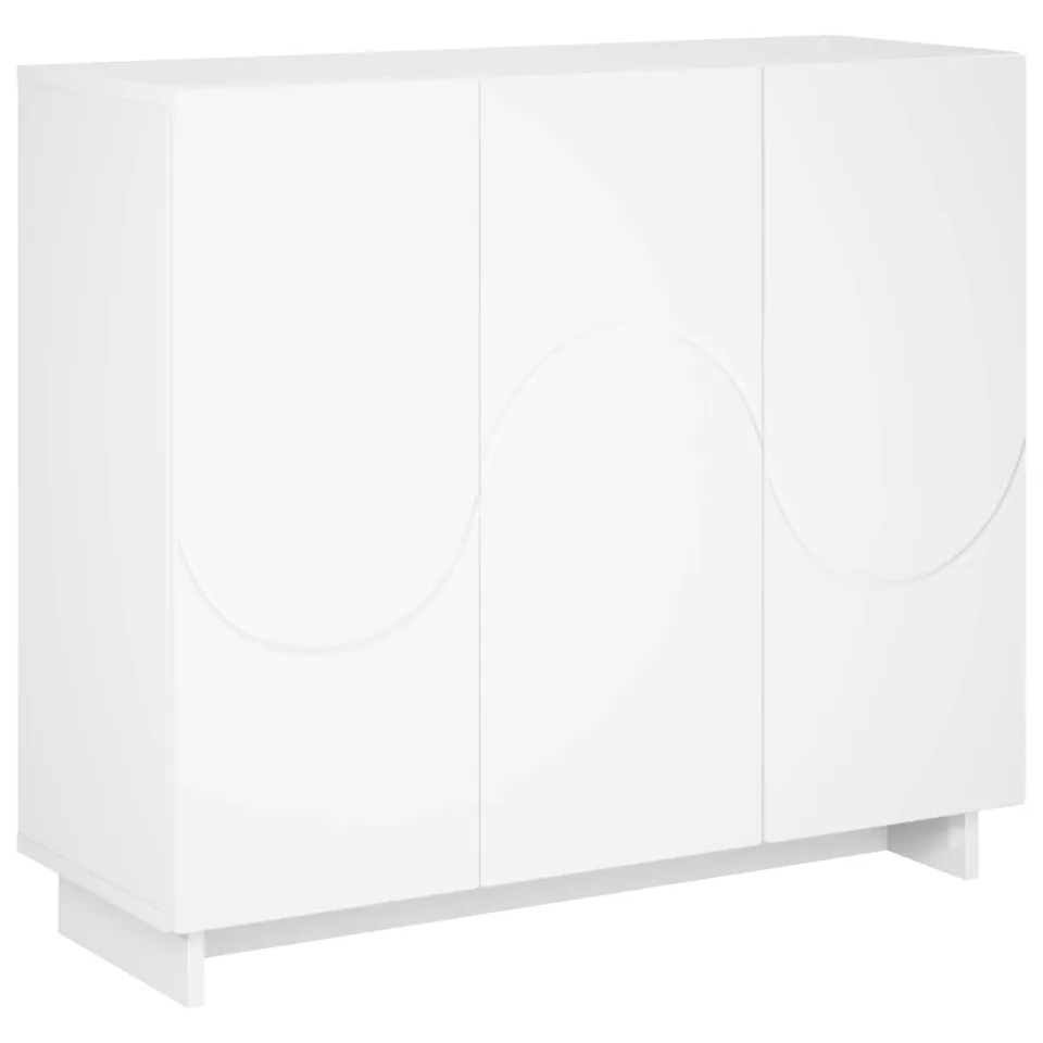 vidaXL Dressoir Wit 85,5 x 31 x 75 cm Bewerkt hout, foto 3