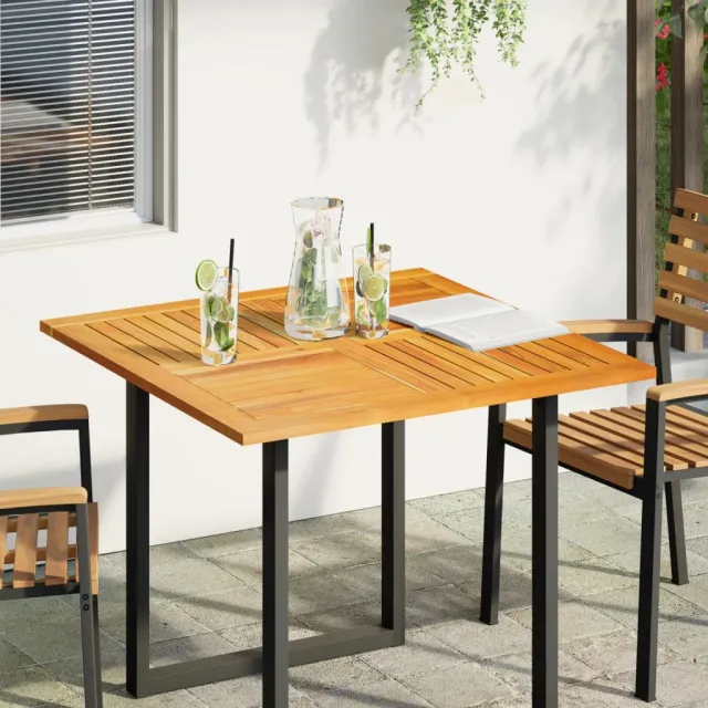 vidaXL Tafelblad vierkant 90x90x2,2 cm massief acaciahout Bruin