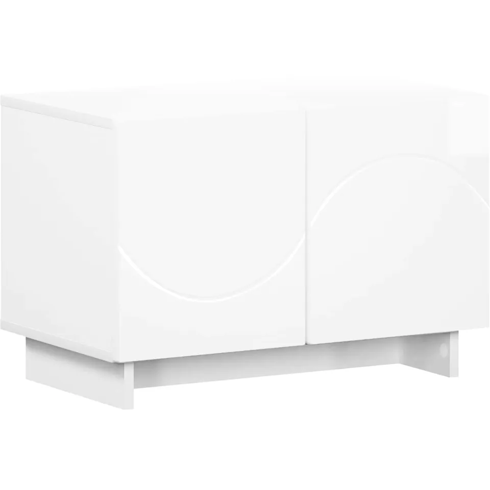 vidaXL tv-meubel 60 x 34.5 x 40 cm Hoogglans Wit Bewerkt hout