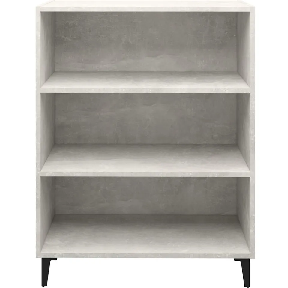 vidaXL Dressoir 69,5x32,5x90 cm bewerkt hout betongrijs grijs, foto 4