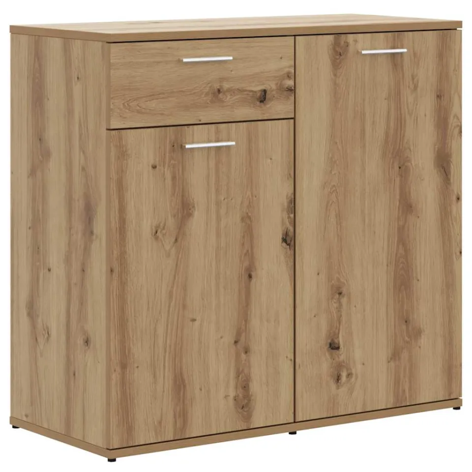 vidaXL Dressoir 80x36x75 cm bewerkt hout artisanaal eikenkleur, foto 3