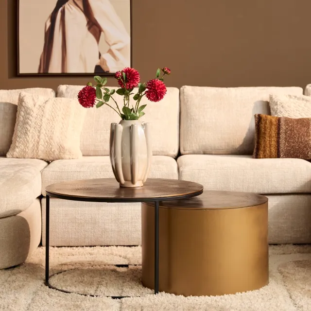 Starfurn Salontafel Luna - Goud - 75x75x45 cm