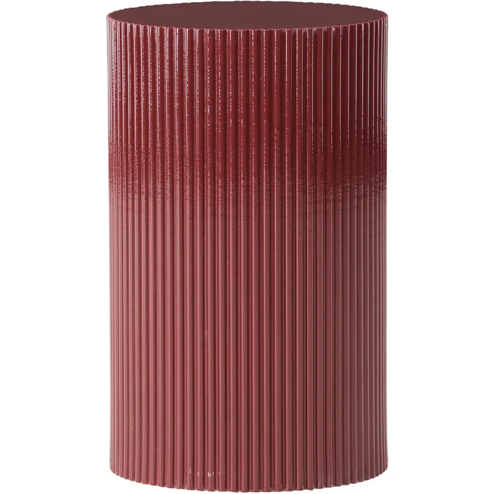 Nest living Asa houten bijzettafel bordeaux rood - Ø 31 cm, foto 2