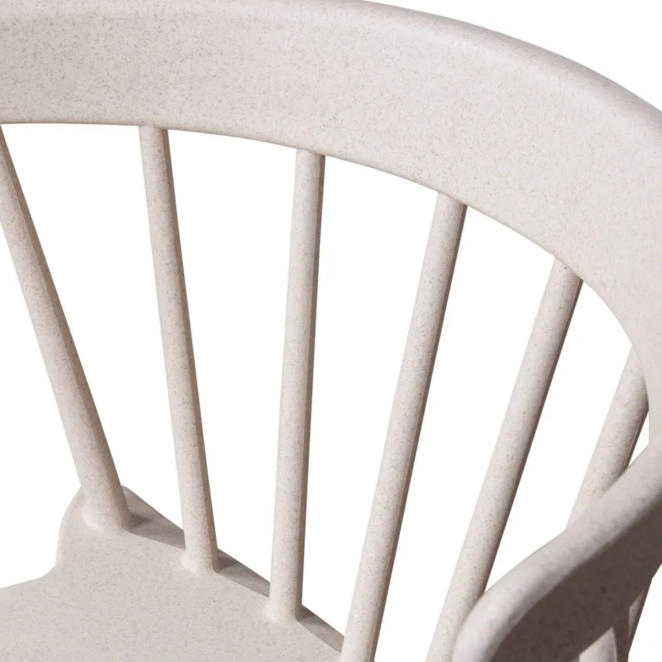WOOOD Bliss Tuinstoelen - Kunststof - Jadegroen - Set van 2 off white melange, foto 7
