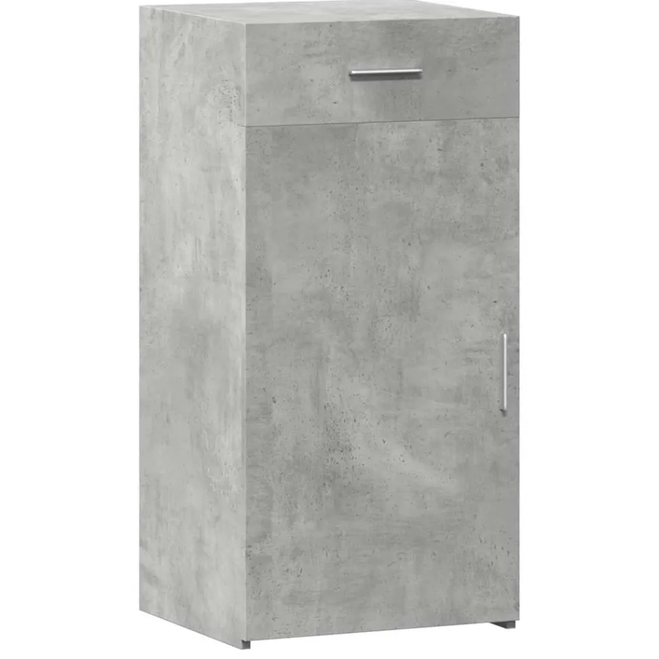 vidaXL Dressoir 45x42,5x93 cm bewerkt hout betongrijs grijs, foto 3
