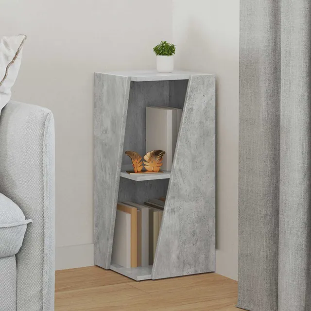 vidaXL Zijplank 33 x 32 x 70,5 cm Bewerkt hout Beton Grijs, foto 2