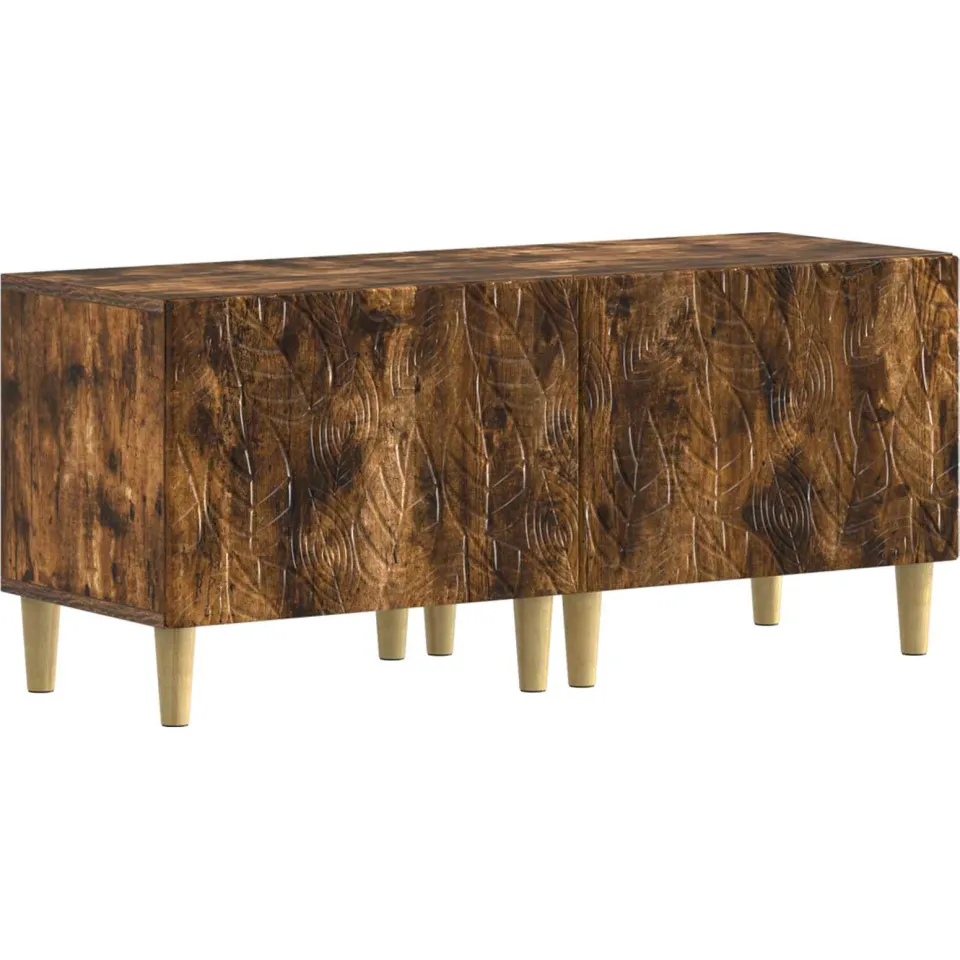 vidaXL 3-delige LED TV-kast DELFT Gerookt eiken Bewerkt hout, foto 4