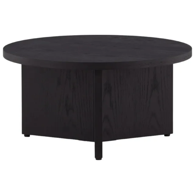 QUVIO Salontafel - Zwart Hout - Scandinavisch Design
