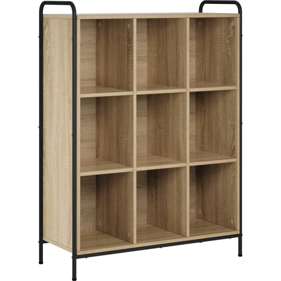 vidaXL Boekenkast 57 x 33 x 111 cm Bewerkt hout Sonoma Eiken, foto 3