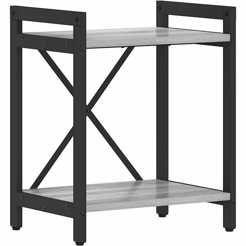 vidaXL Boekenkast 40 x 30 x 50 cm Bewerkt hout Grijs sonoma, foto 4