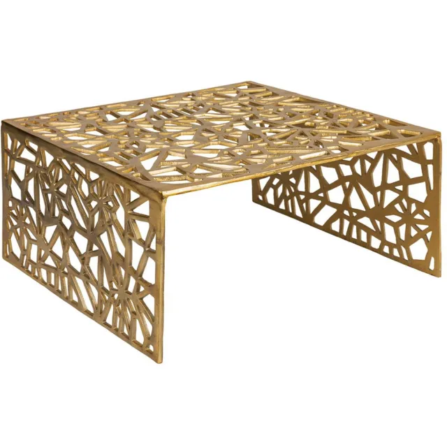 Cosmo Casa Salontafel - Aluminium - 60 x 60 x 31 cm Goud