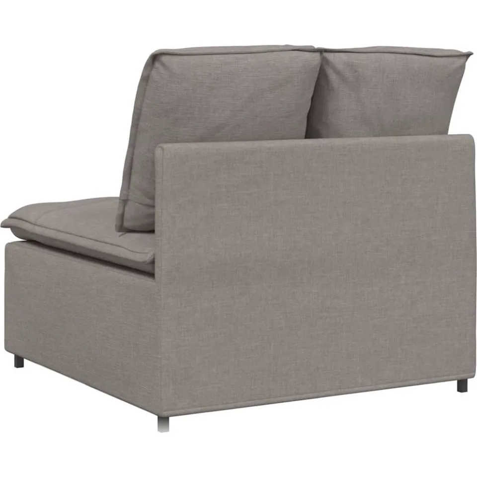 vidaXL Modulaire bank middenmodule met kussens 100 cm taupe, foto 4