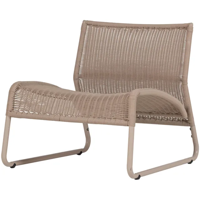 WOOOD West Tuin Loungestoel - Kunststof - Zand - 67x78x70 sand