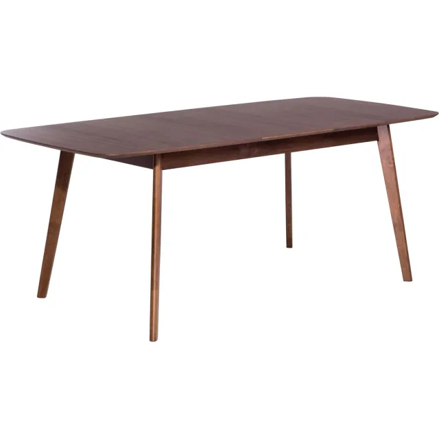 Beliani MADOX - Uitschuifbare eettafel - Donker hout - 90 x 150/190 cm - MDF Bruin