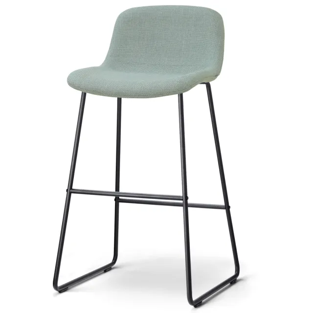 Nolon Nino-Mats barkruk saliegroen - zwart onderstel - 75 cm