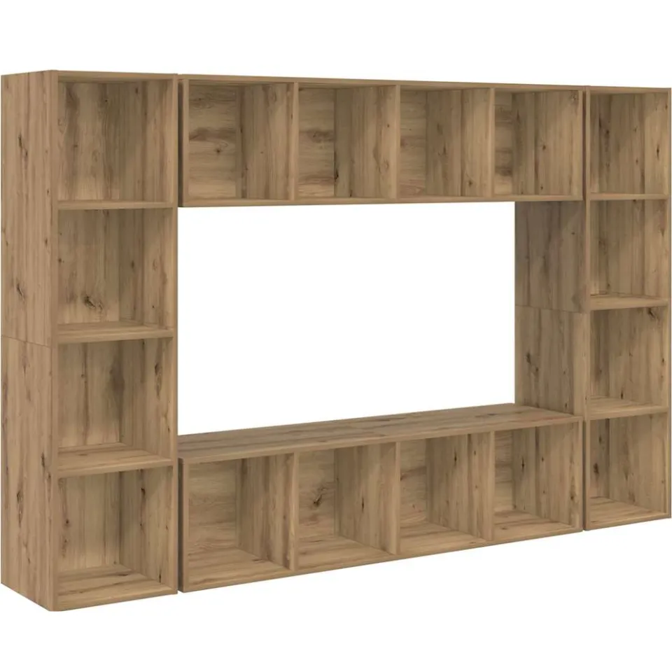 vidaXL Tv-meubelset 4 st 37 x 37 x 142,5 cm Bruin, foto 3