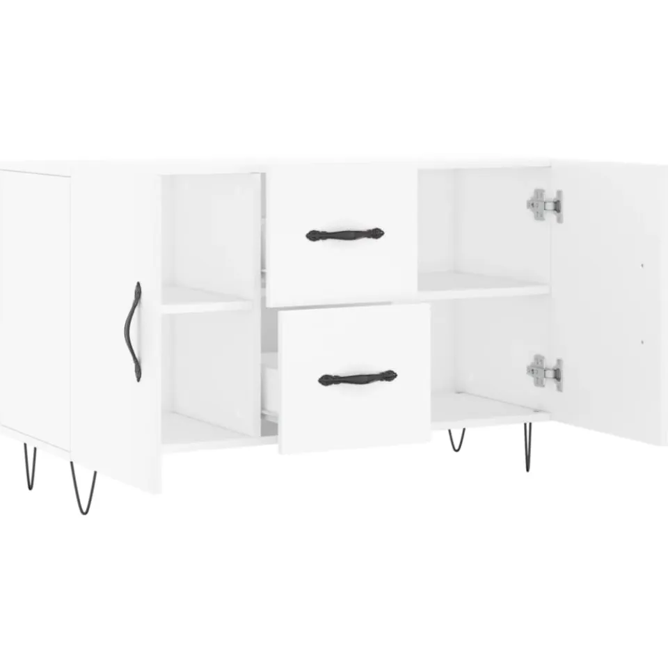 vidaXL Dressoir 100x36x60 cm bewerkt hout wit