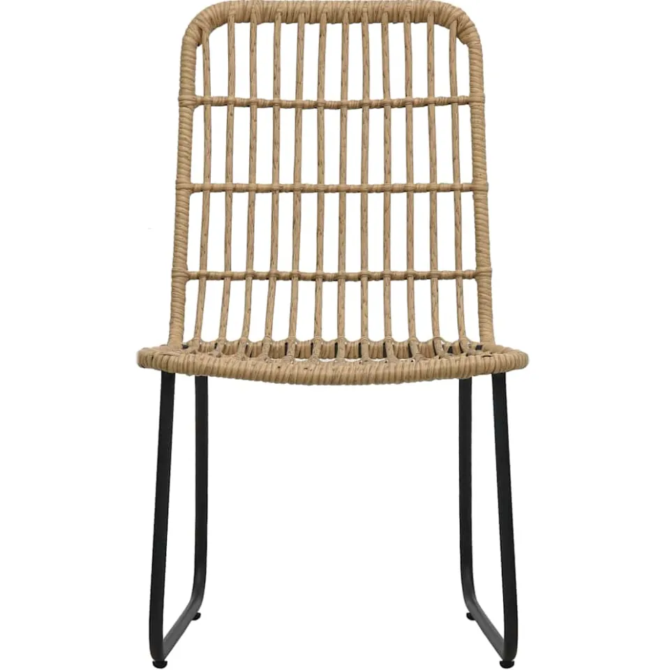 vidaXL 3-delige Bistroset poly rattan eikenkleurig, foto 4
