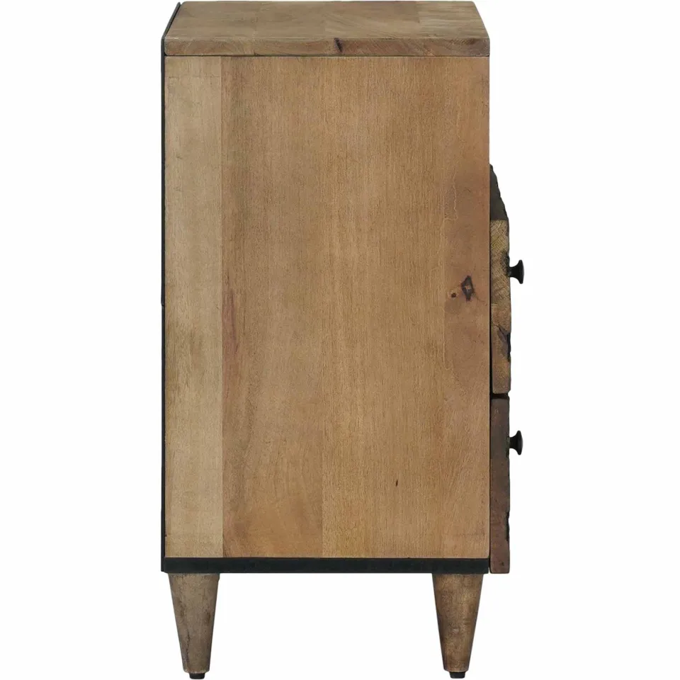 vidaXL Bed kast Bruin 50 x 33 x 60 cm Massief Mango Hout, foto 4