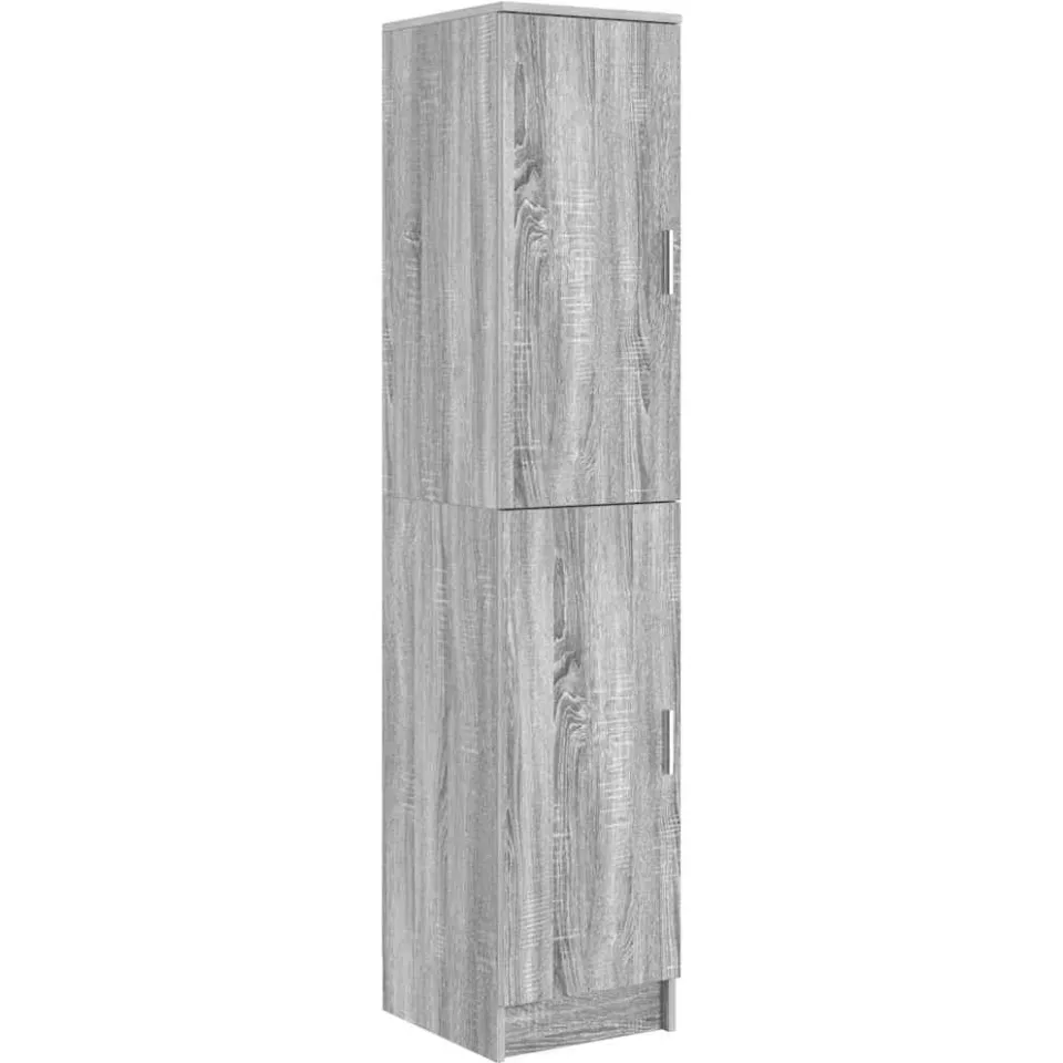 vidaXL Hoge kast Grijs Sonoma 35 x 39 x 168 cm, foto 3
