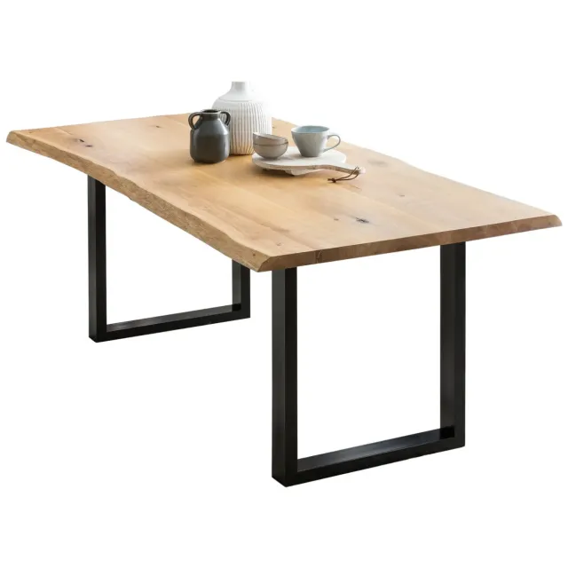 eetkamertafel Zack Eiken bruin