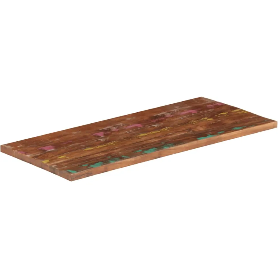vidaXL Tafelblad rechthoekig 100x70x2,5 cm massief gerecycled hout Bruin