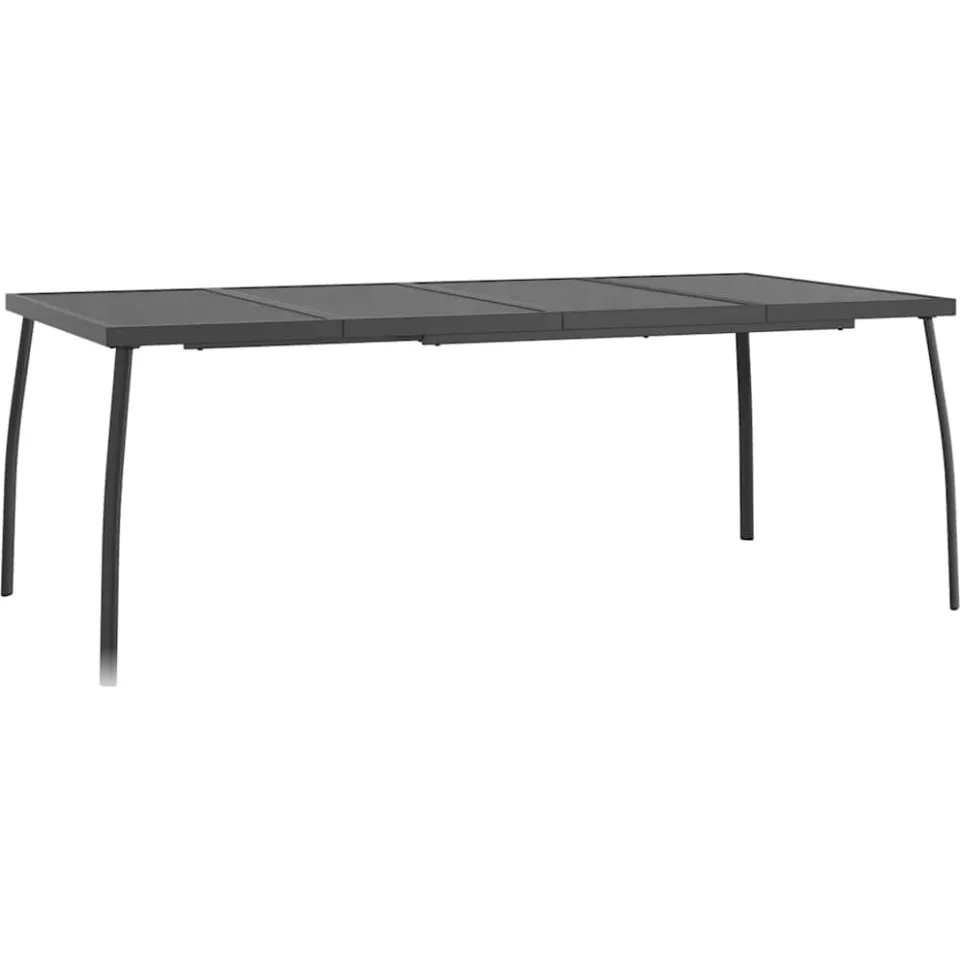 vidaXL Tuintafel 200x100x72 cm staalgaas antracietkleurig, foto 3