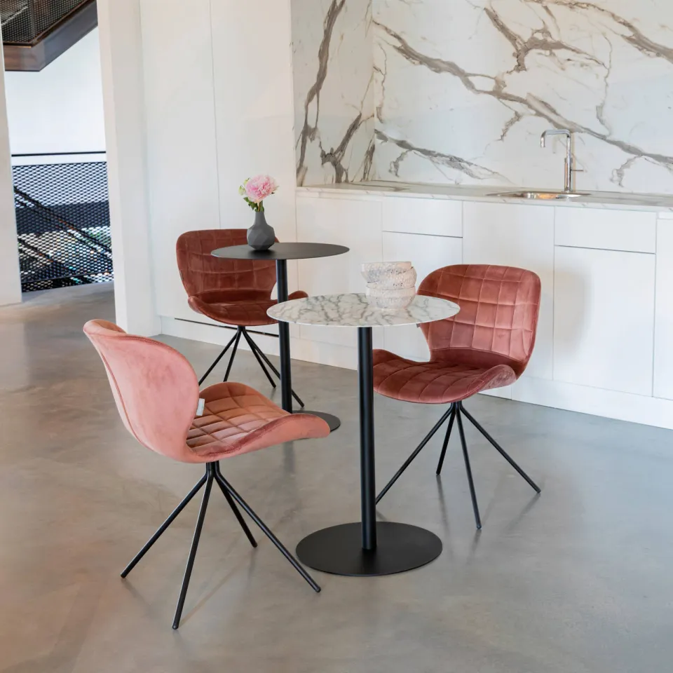 Zuiver ronde bistro tafel Snow Ø 57 zwart, foto 3