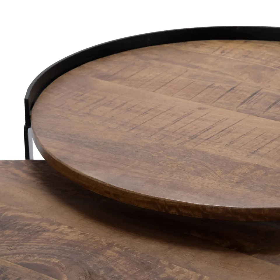 Wehkamp Home salontafel Hugo (set van 2) naturel, foto 4