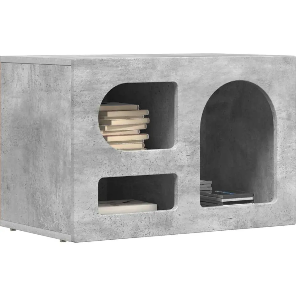 vidaXL TV-kast ELST 60 x 35 x 40 cm Beton Grijs Bewerkt hout