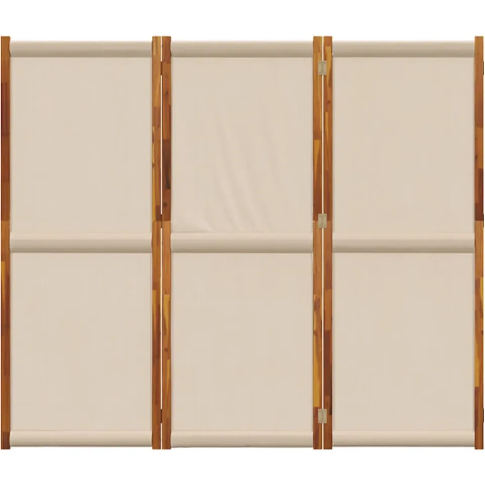 vidaXL Kamerscherm met 3 panelen 210x180 cm taupe, foto 4