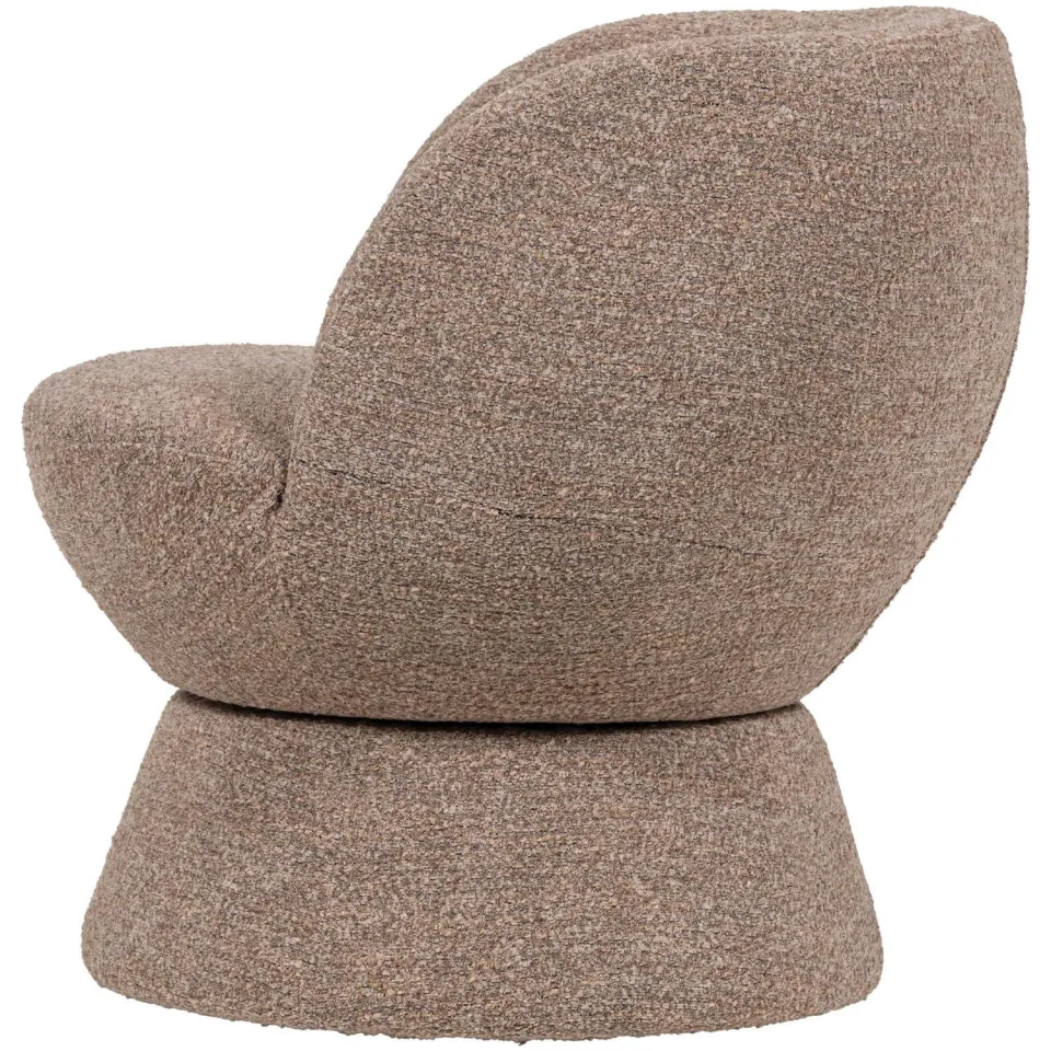 WOOOD Shuffle Draaifauteuil - Melange - Grijs - 72x73x71, foto 2