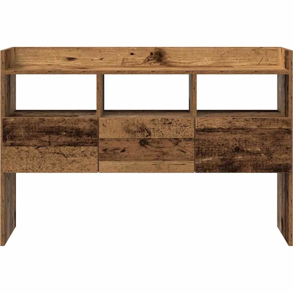 vidaXL Dressoir 105x30x70 cm bewerkt hout oud houtkleurig bruin, foto 4