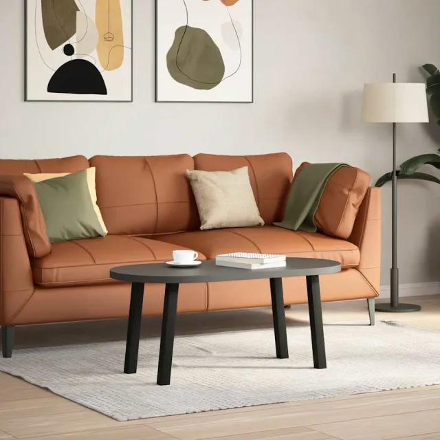 vidaXL Salontafelpoten conische vorm 4 st 30-31 cm staal zwart