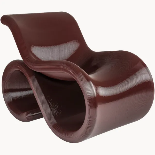 CRÈME ATELIER Loungechair Éclair Wijnrood