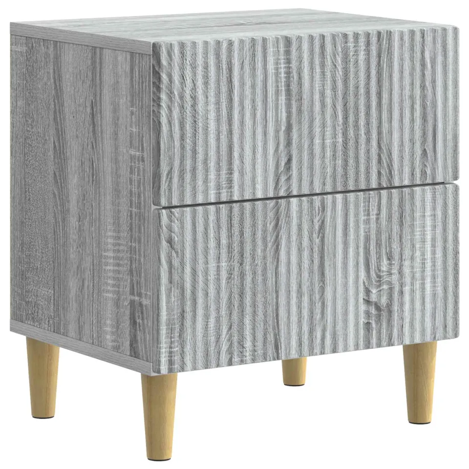 vidaXL Nachtkastje Grijs sonoma 43 x 34,5 x 48 cm Bewerkt hout, foto 3