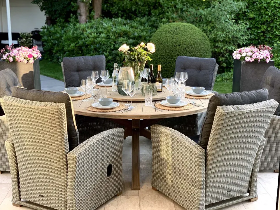 Intenso Furniture Intenso Mazzano lounge tuinstoel verstelbaar grijs, foto 4