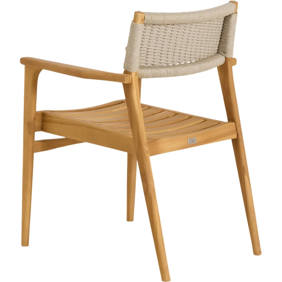 Studio LIVIT Puro teak tuinstoel naturel naturel (hout)