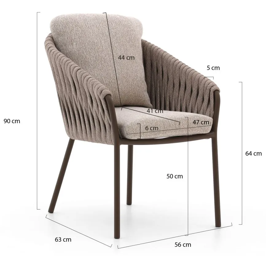 Suns Nappa/Palermo 240cm dining tuinset 7-delig, foto 3