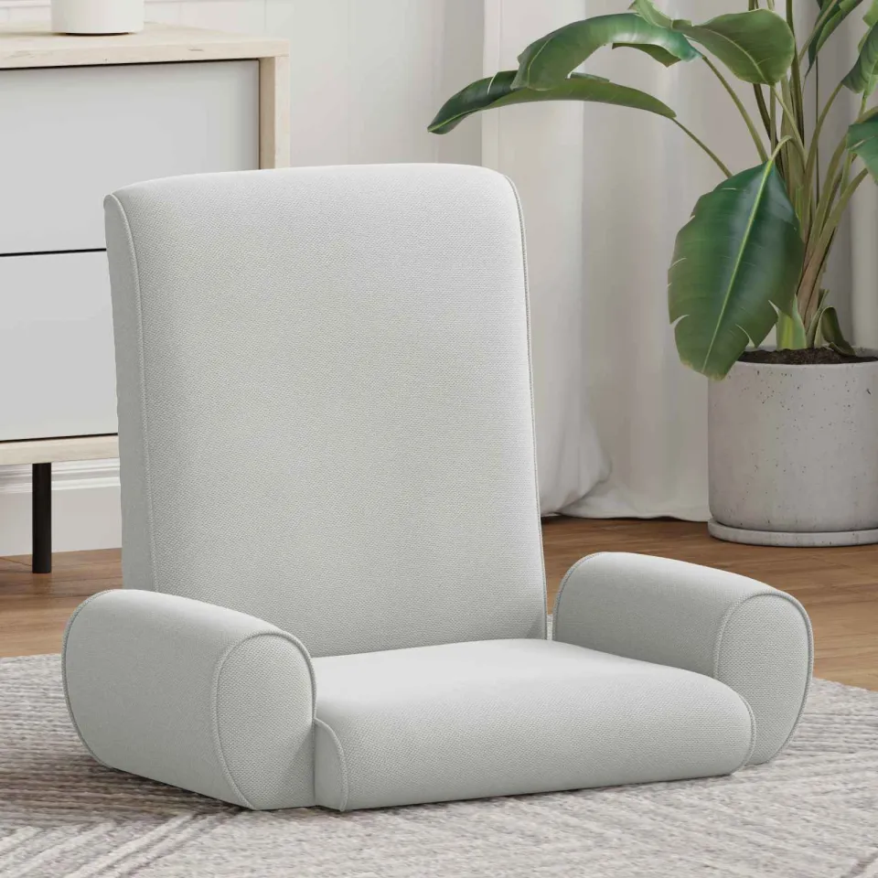 vidaXL Verstelbare vlo stoelen Havermout Grove Fluweel taupe, foto 3